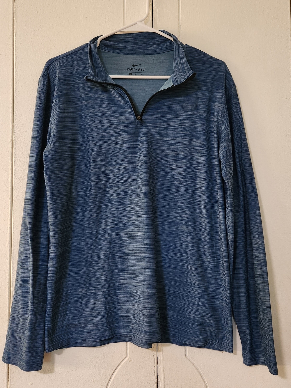 Nike Dri-FIT Men's Blue Quarter-Zip Pullover Sweater
